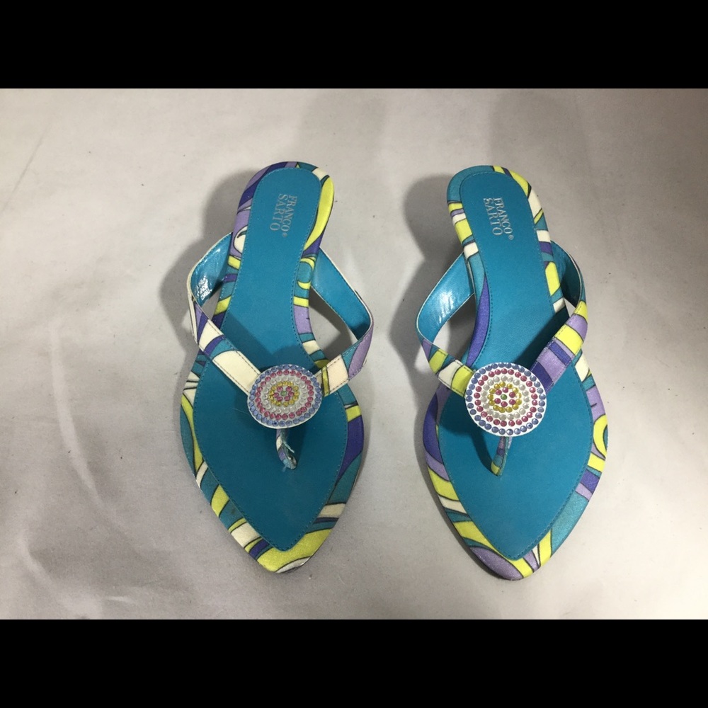 Franco Sarto Kitten-Heeled Sandals Size 6